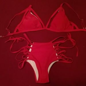 Two piece high waist bikini